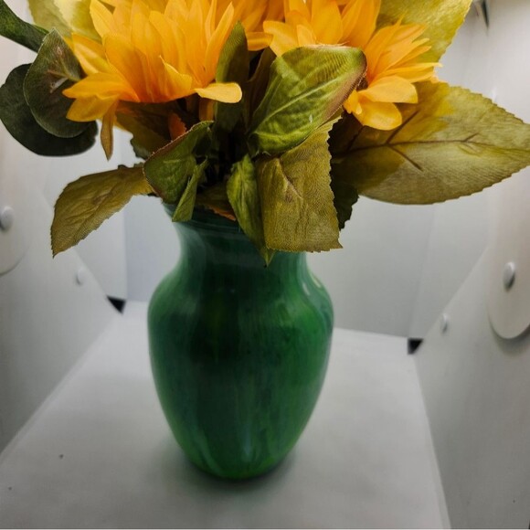 Handmade Floral Centerpiece Fall Decoration Artificial Flower Table Arrangement - Picture 1 of 7